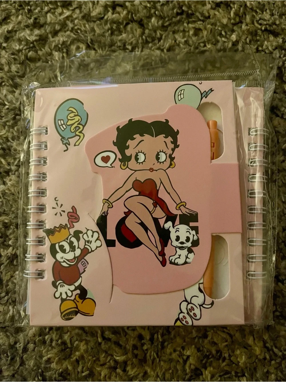 Betty Bop mini spiral journal & pen